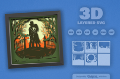 Halloween Couple of Death Layered SVG Product Image 3