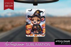 Halloween Cow Air Freshener PNG - Cute Cow PNG Sublimation Product Image 1