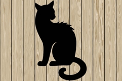 Halloween creepy cat bundle stencil silhouette SVG Product Image 6