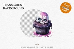 Halloween Cupcakes Spooky Cake Clipart PNG Scrapbooking Fairy Tale Art Image Watercolor Transparent Print illustration sublimation creepy printable digital file watercolor halloween cupcake, spooky party clipart, sublimation nursery, Creepy Witch art, bak