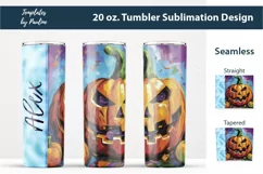 Halloween Add Your Name Tumbler Wrap  for sublimation