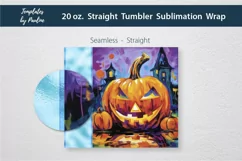 Halloween Add Your Name Tumbler Wrap for sublimation