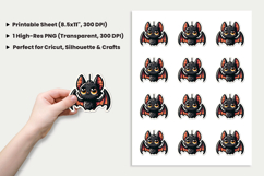 Halloween Sticker, Bat Sticker, Kawaii Bat PNG, Cute Halloween Sticker, Halloween PNG, Spooky Sticker Design, Printable Halloween Stickers, Cartoon Bat Clipart, Cricut Halloween Design, Halloween Sublimation