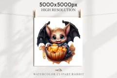Halloween Cute Bat Vamp Spooky Scary Creepy Vampire Decorate Fairy Tale Art Image Watercolor witch magic Print illustration sublimation creepy printable digital
