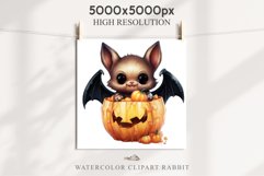 Halloween Cute Bat Vamp Spooky Scary Creepy Vampire Decorate Fairy Tale Art Image Watercolor witch magic Print illustration sublimation creepy printable digital