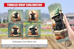 Tumbler Wrap Cute Halloween Black Cat Product Image 1