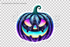 Halloween Stickers, Black Pumpkin Sticker, Planner Sticker 1 Product Image 2