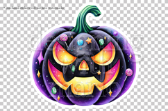 Halloween Stickers, Black Pumpkin Sticker, Planner Sticker 1 Product Image 5