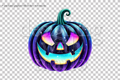 Halloween Black Pumpkins Graphics, Halloween PNG, s1 Product Image 2