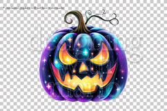 Halloween Black Pumpkins Graphics, Halloween PNG, s2 Product Image 4