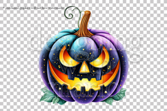 Halloween Black Pumpkins Graphics, Halloween PNG, s2 Product Image 5