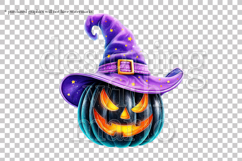 Halloween Pumpkins Graphics, Witch Pumpkins PNG, s2 Product Image 2
