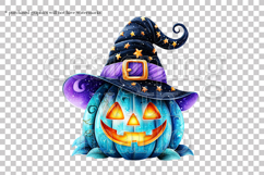 Halloween Pumpkins Graphics, Witch Pumpkins PNG, s2 Product Image 3