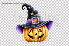 Halloween Pumpkins Graphics, Witch Pumpkins PNG, s2 Product Image 4