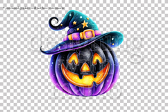 Halloween Pumpkins Graphics, Witch Pumpkins PNG, s3 Product Image 2