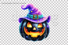 Halloween Pumpkins Graphics, Witch Pumpkins PNG, s3 Product Image 3