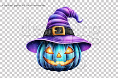 Halloween Pumpkins Graphics, Witch Pumpkins PNG, s3 Product Image 4