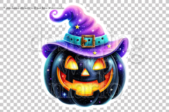 Halloween Stickers, Witch Pumpkin Sticker, Planner Sticker 3 Product Image 2