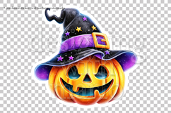 Halloween Stickers, Witch Pumpkin Sticker, Planner Sticker 3 Product Image 5
