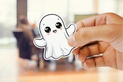 Halloween Cute Ghost Sticker Clipart Bundle Product Image 3