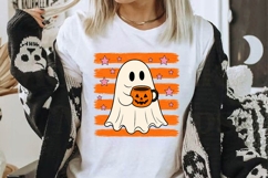 Halloween Cute Ghost Stripes Brush PNG Product Image 2