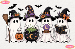 Halloween Cute Ghost Witch PNG Product Image 1