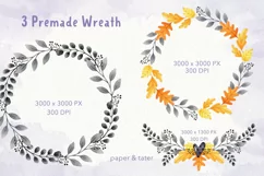Watercolor Halloween Clipart, Cute Halloween Monsters PNG Product Image 3