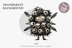 Halloween Cute Monster Creepy Kawaii Spooky Anime ClipartPNG Art Tale Art Image Watercolor Transparent Print illustration sublimation creepy printable digital