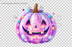 Halloween Pink Pumpkins Graphics, Halloween PNG, s1 Product Image 3