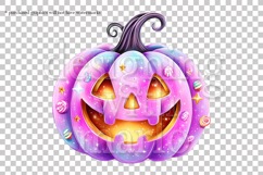 Halloween Pink Pumpkins Graphics, Halloween PNG, s2 Product Image 4