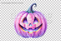 Halloween Pink Pumpkins Graphics, Halloween PNG, s2 Product Image 5