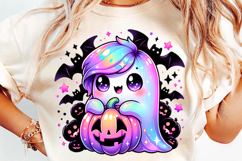 halloween cute pumpkin ghost png, kawaii halloween ghost clipart, halloween ghost pumpkin design, spooky cute ghost printable, halloween pumpkin ghost sublimation, halloween smiling ghost artwork, ghost with pumpkin png, halloween pastel ghost clipart, ha