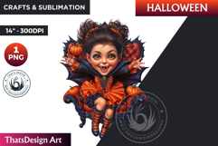 Cute Vampire clipart, kids halloween clipart, dracula Product Image 1