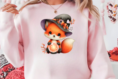 Halloween Cute Witch Fox PNG Clipart Product Image 3