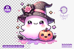 halloween cute witch hat ghost png, ghost with witch hat clipart, kawaii halloween ghost design, spooky cute halloween ghost art, halloween witch ghost printable, halloween ghost sublimation png, cute halloween ghost illustration, halloween magical ghost 