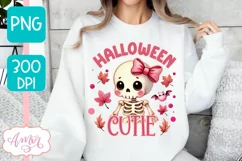 Halloween cutie PNG for sublimation | Pink Halloween PNG Product Image 1