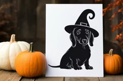 Halloween Dachshund Dog SVG | Halloween Animal Vector Design Product Image 3