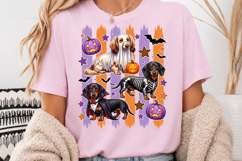 Halloween Dachshund Sublimation, Cute Dog Halloween PNG Product Image 3