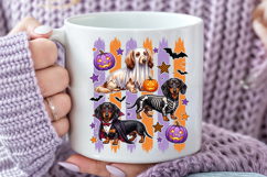 Halloween Dachshund Sublimation, Cute Dog Halloween PNG Product Image 4