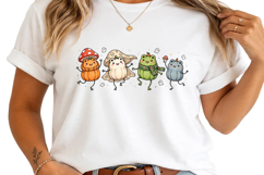 Halloween Mushroom Charater PNG, Halloween Sublimation PNG Product Image 2