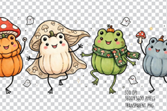 Halloween Mushroom Charater PNG, Halloween Sublimation PNG Product Image 3