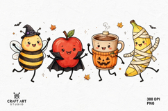 Halloween Bee Charater PNG, Halloween Sublimation PNG Design Product Image 1