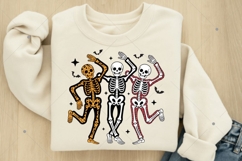 Halloween Dancing Skeletons PNG, Retro Skeleton Clipart Product Image 2