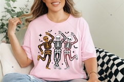 Halloween Dancing Skeletons PNG, Retro Skeleton Clipart Product Image 3