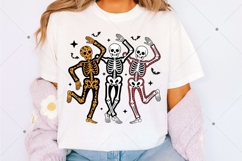 Halloween Dancing Skeletons PNG, Retro Skeleton Clipart Product Image 4