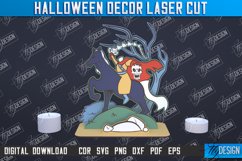 Halloween Decor Laser Cut Design | Halloween Sign SVG Bundle Product Image 2