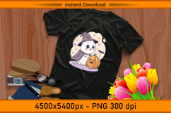 Cute Halloween Ghost Sublimation Design PNG Product Image 2