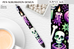Watercolor Funny Halloween Pattern|Pen Sublimation Product Image 1