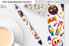 Watercolor Funny Halloween Pattern|Pen Sublimation Product Image 1