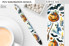 Watercolor Funny Halloween Pattern|Pen Sublimation Product Image 1
